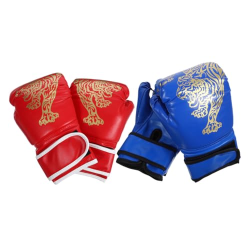 OHPHCALL 2 Paar Boxhandschuhe Für Kickboxen Und Boxtraining Strapazierfähige Punching Handschuhe Für Jungen Und ädchen Ideal Für Sparring Und Fitness Inkl Aufbewahrungstasche von OHPHCALL