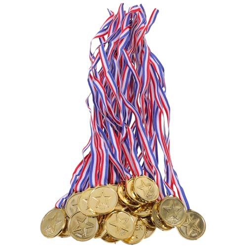 OHPHCALL 24St Kindermedaillen goldmedaille für Kinder Spielzeug Medaillen Schwimmen Medaillen Spielzeuge Kinderspielzeug Gewinner Medaillen Fußball die Medaille Sicherheitsschnalle Trophäe von OHPHCALL