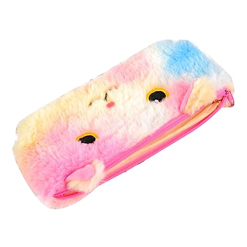 OHPHCALL Kuscheltier Federmäppchen Buntstiftetui Tragbare Stationäre Tasche Kawaii Dinge Federmäppchen Mit Einhorn Kawaii Federmäppchen Büro Reißverschluss Schreibwaren-Box Plüsch von OHPHCALL