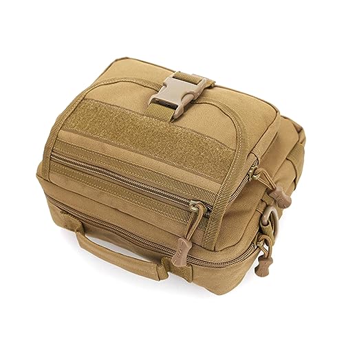 OHPHCALL Multifunktionale Umhängetasche Aus Strapazierfähigem Nylon Für Herren Und Damen Taktische Sling Bag Khaki Für Outdoor Aktivitäten Reisen Und Freizeit Praktische von OHPHCALL