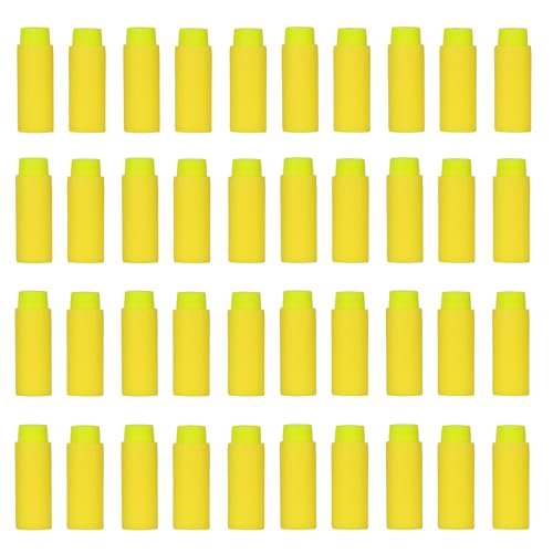 OIMIO Half Length Darts Refill Pack, 200pcs Short Soft Darts Bullet Compatible with Dart Zone, Nerf, Worker, Zhenweiqi, 14+ (Yellow) von OIMIO