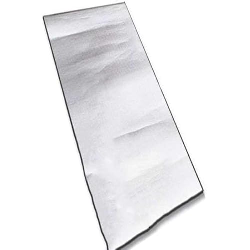 Alu Isomatte Schaummatten Schlafmatte für Camping Isoliermatte Isolierdecke Faltbare Zeltmatte Bodenmatte Thermomatte Thermodecke Matte aus Aluminiumfolie und EPE Ultra leicht,100x200 cm von OJAYERR