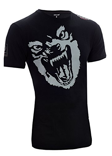 OKAMI Fightgear Jungen Shirt Beast T, schwarz/Grau, XS von OKAMI Fightgear