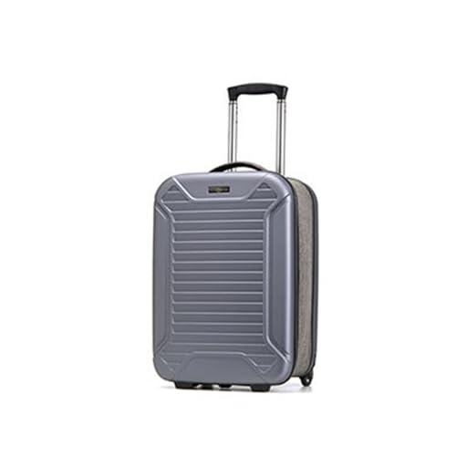 OKCLPQII Faltbarer Koffer, sanfte und geräuschlose Rollen, großes Fassungsvermögen und höhenverstellbarer Koffer für Geschäftsreisen von OKCLPQII