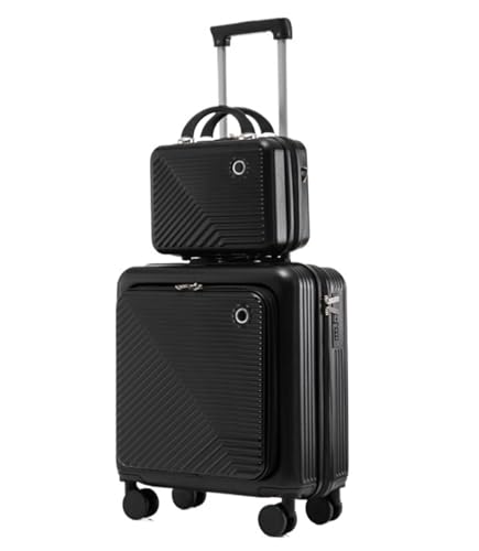 OKCLPQII Koffergepäck Zweiteiliges Kofferset, Code-Boarding-Koffer, 18-Zoll-Trolley, Leichter Koffer, Koffer mit Rollen von OKCLPQII