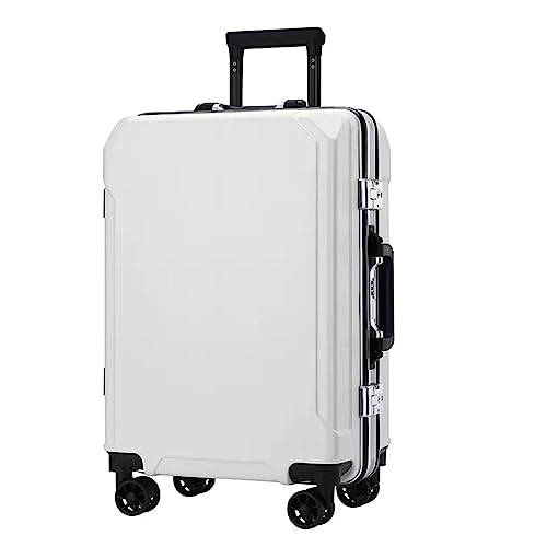 OKCLPQII Praktische Gepäckkoffer Handgepäck Zwei USB-Ladeanschlüsse Koffer mit Aluminiumrahmen Gepäck mit großer Kapazität Leicht zu bewegen von OKCLPQII