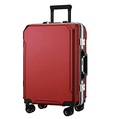 OKCLPQII Praktische Gepäckkoffer Handgepäck Zwei USB-Ladeanschlüsse Koffer mit Aluminiumrahmen Gepäck mit großer Kapazität Leicht zu bewegen von OKCLPQII