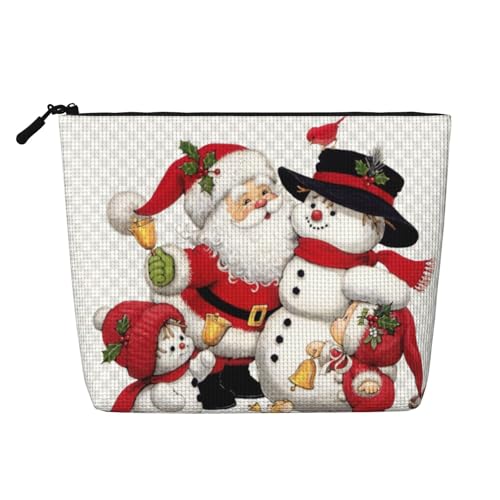 Weihnachtsmann Eine vielseitige Reise-Make-up-Tasche, ideal für den Alltag und Geschäftsreisen, Schwarz , Einheitsgröße, Kulturbeutel von OKFSTY