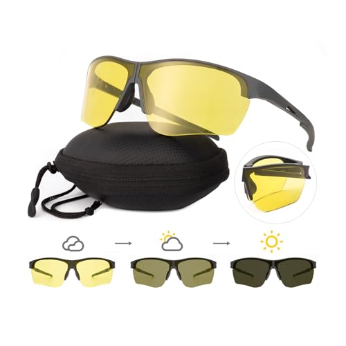 OKH Faltbare Fahrradbrille, tragbar, winddicht, TR90, Sportbrille, Sonnenbrille für Herren und Damen, für Fahrrad, Outdoor, Motorrad, Fahren, Angeln, Wandern OKH Faltbare Fahrradbrille, tragbar, winddicht, TR90, Sportbrille, Sonnenbrille für Herren und Damen, für Fahrrad, Outdoor, Motorrad, Fahren, Angeln, Wandern von OKH