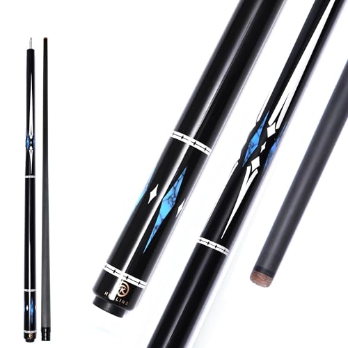 OKHEALING Billardqueue, Carbon, 12,4 mm, mehrschichtige Schweinslederspitze, schwarze Phenolhülse, T700, Kohlefaser, 147 cm, Billardzubehör, 1/2-Gelenk, handgefertigt, gerade, für Pool/Snooker, 510 - OKHEALING Billardqueue, Carbon, 12,4 mm, mehrschichtige Schweinslederspitze, schwarze Phenolhülse, T700, Kohlefaser, 147 cm, Billardzubehör, 1/2-Gelenk, handgefertigt, gerade, für Pool/Snooker, 510 - von OKHEALING