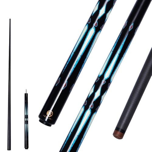 OKHEALING Professional Carbon Fibre Billardqueue 145 cm, 10,5 mm Kopf, 3/4 Kleiner Kopf, geeignet für 8 und 9 Schwarze Kugeln OKHEALING Professional Carbon Fibre Billardqueue 145 cm, 10,5 mm Kopf, 3/4 Kleiner Kopf, geeignet für 8 und 9 Schwarze Kugeln von OKHEALING