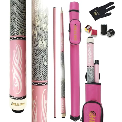 OKHEALING Professioneller Billardqueue, Damen, Kohlefaser, Leder, Kopfdurchmesser 12,4 mm, für Amateure und Profis OKHEALING Professioneller Billardqueue, Damen, Kohlefaser, Leder, Kopfdurchmesser 12,4 mm, für Amateure und Profis von OKHEALING