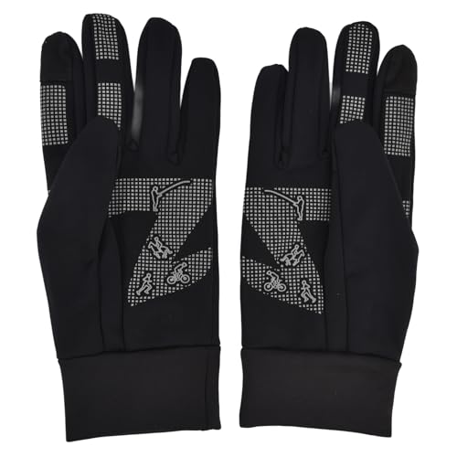 OKJHFD Warme Winterhandschuhe, rutschfeste Touchscreen-Handschuhe, Winddichte elastische Anti-Rutsch-Manschette, Laufhandschuhe für kaltes Wetter, für Männer und Frauen, Outdoor, (XL) von OKJHFD