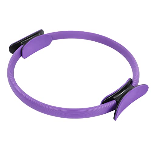 OKJHFD Yoga Ring Workout Fitness, Übungskreis mit Zwei Griffen, Heimtrainingsgerät für Yoga, Rumpftraining, Physiotherapie und Straffung der Oberschenkel (Purple) von OKJHFD