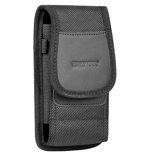 OKUMEYR Handy geldbörse Handy Wallet Belting hosenbügel Waist Belt Bund Kasse Handy-Geldbörse Gürteltasche für Handy Hüfttasche für Männer Aufbewahrungstasche Gürtelclip-Tasche Nylon Black von OKUMEYR