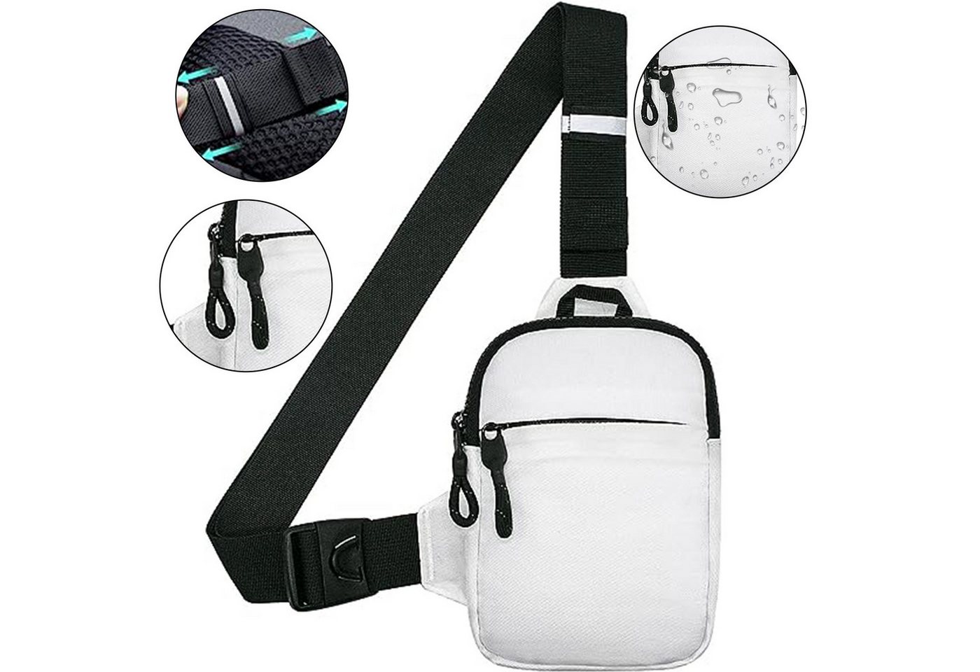 OKWISH Schultertasche Brusttasche Sling Schulter Rucksack Rucksäcke Crossbody Umhängetasche (Herren und Damen 22 x 17 x 3 cm oder 19 x 13 x 3 cm, Geldgürtel, Sport, Sporttasche, Handytasche, Unisex), für Outdoor Camping Reisen Wandern Radfahren Multipurpose Tagepacks OKWISH Schultertasche Brusttasche Sling Schulter Rucksack Rucksäcke Crossbody Umhängetasche (Herren und Damen 22 x 17 x 3 cm oder 19 x 13 x 3 cm, Geldgürtel, Sport, Sporttasche, Handytasche, Unisex), für Outdoor Camping Reisen Wandern Radfahren Multipurpose Tagepacks von OKWISH