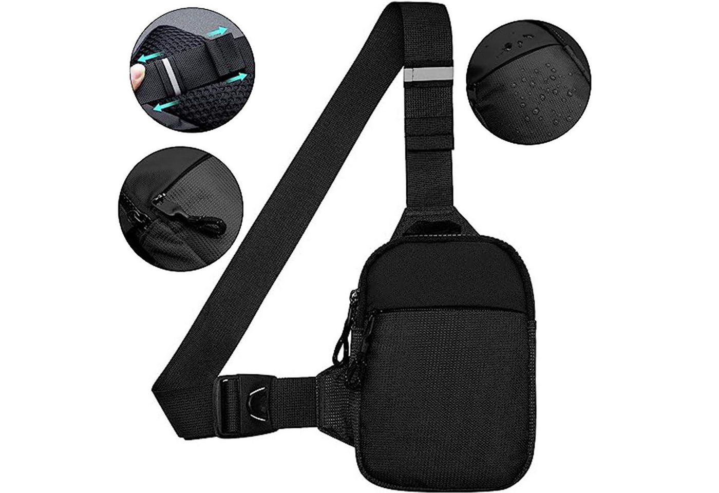 OKWISH Schultertasche Brusttasche Sling Schulter Rucksack Rucksäcke Crossbody Umhängetasche (Herren und Damen 22 x 17 x 3 cm oder 19 x 13 x 3 cm, Geldgürtel, Sport, Sporttasche, Handytasche, Unisex), für Outdoor Camping Reisen Wandern Radfahren Multipurpose Tagepacks OKWISH Schultertasche Brusttasche Sling Schulter Rucksack Rucksäcke Crossbody Umhängetasche (Herren und Damen 22 x 17 x 3 cm oder 19 x 13 x 3 cm, Geldgürtel, Sport, Sporttasche, Handytasche, Unisex), für Outdoor Camping Reisen Wandern Radfahren Multipurpose Tagepacks von OKWISH