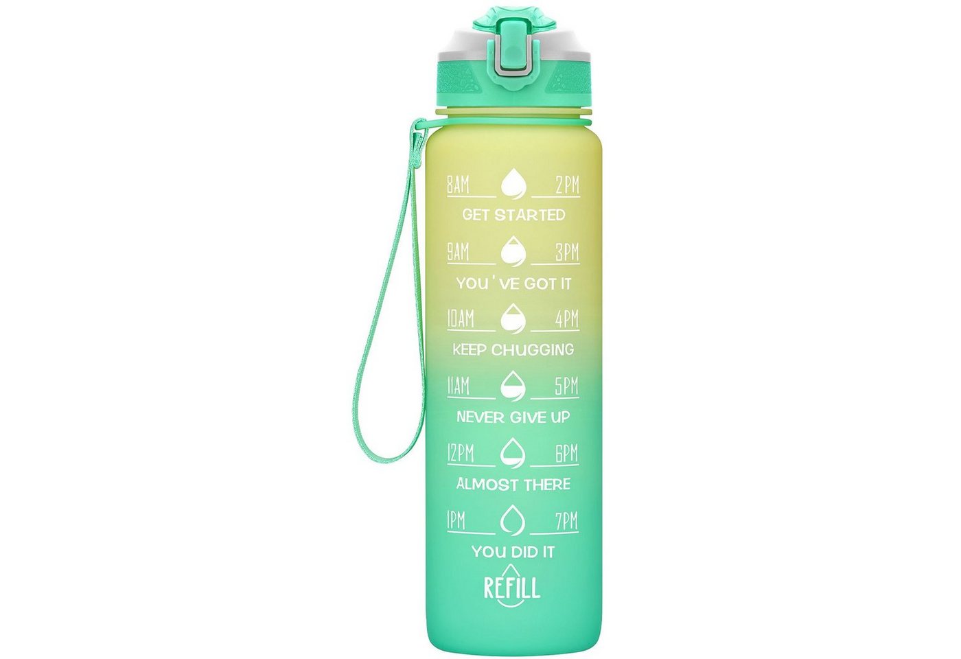 OKWISH Trinkflasche Sport Wasserflasche Sportflasche Auslaufsicher 1 Liter BPA-Frei 1L, Zeitmarkierung und Strohhalm Fitness Outdoor Camping Fahrrad Wandern OKWISH Trinkflasche Sport Wasserflasche Sportflasche Auslaufsicher 1 Liter BPA-Frei 1L, Zeitmarkierung und Strohhalm Fitness Outdoor Camping Fahrrad Wandern von OKWISH