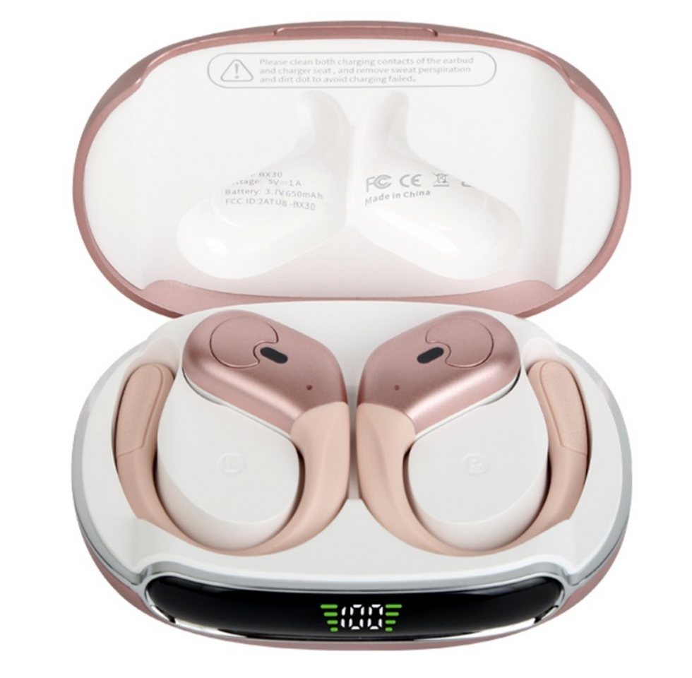 OKWISH Wireless Kopfhörer Headset Ohrhörer Earbuds Bluetooth HiFi Stereo Bluetooth-Kopfhörer (Lärmreduzierung, Bluetooth 5.3, Touch, Wasserdicht, Ladeetui mit LED Anzeige, Kabellos, Geräuschisolierung) von OKWISH