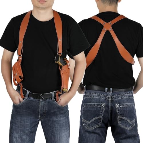 OLACD Universelles vertikales Trageholster: Verdecktes Leder-Schulterholster für Herren OLACD Universelles vertikales Trageholster: Verdecktes Leder-Schulterholster für Herren von OLACD