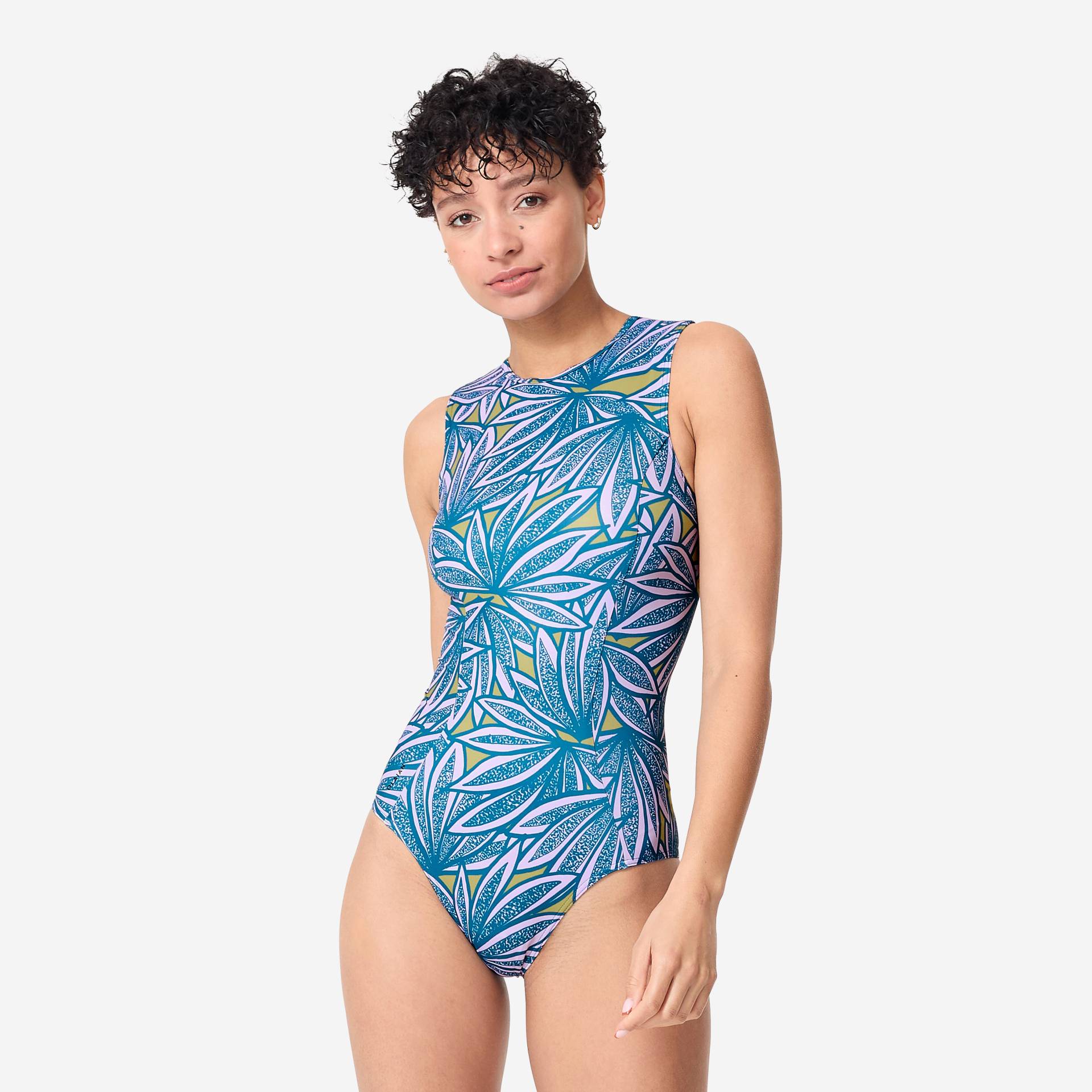 Badeanzug Surfen Damen Carla blau/violett Badeanzug Surfen Damen Carla blau/violett von OLAIAN