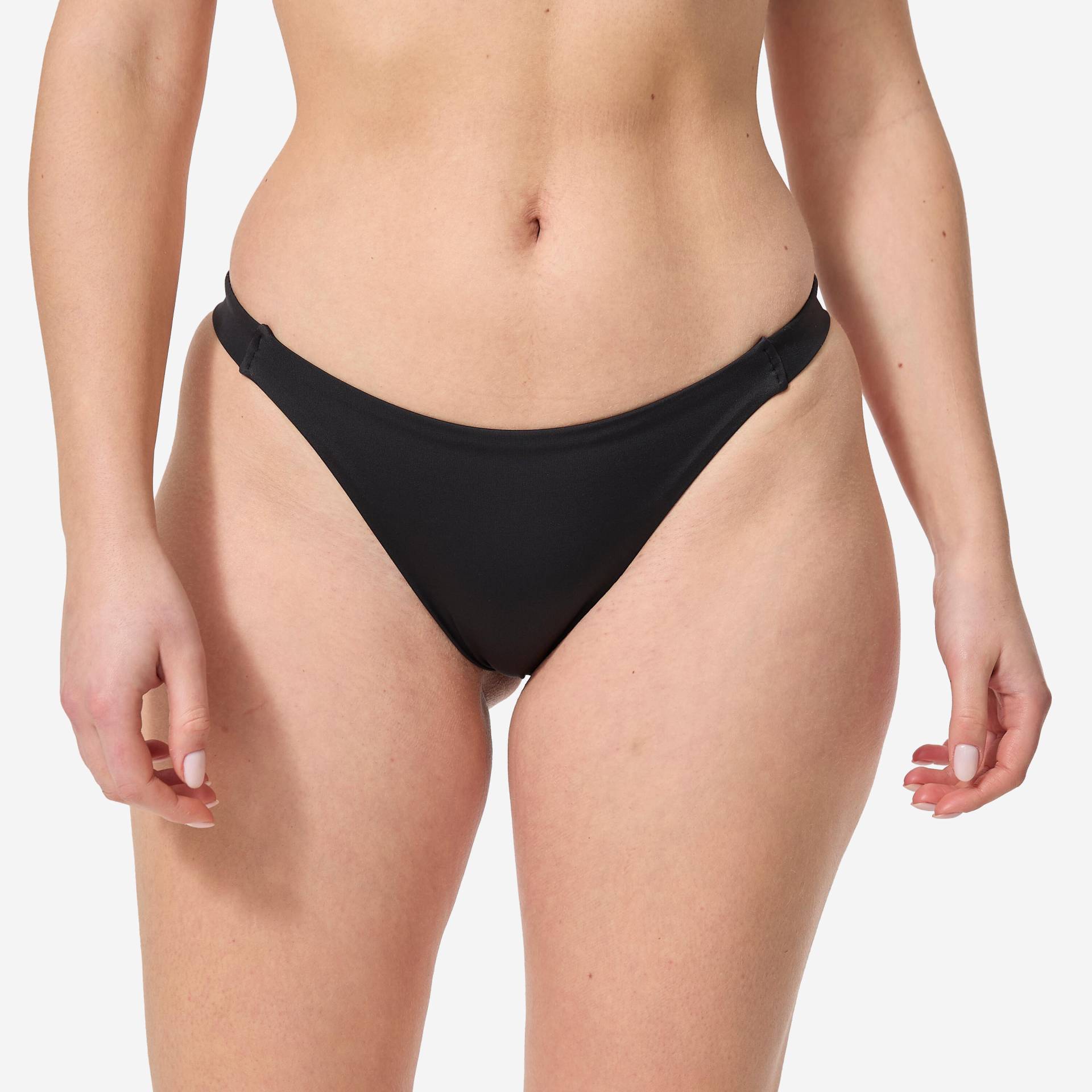 Bikini-Hose Aly schmale elastische Seitenteile schwarz von OLAIAN