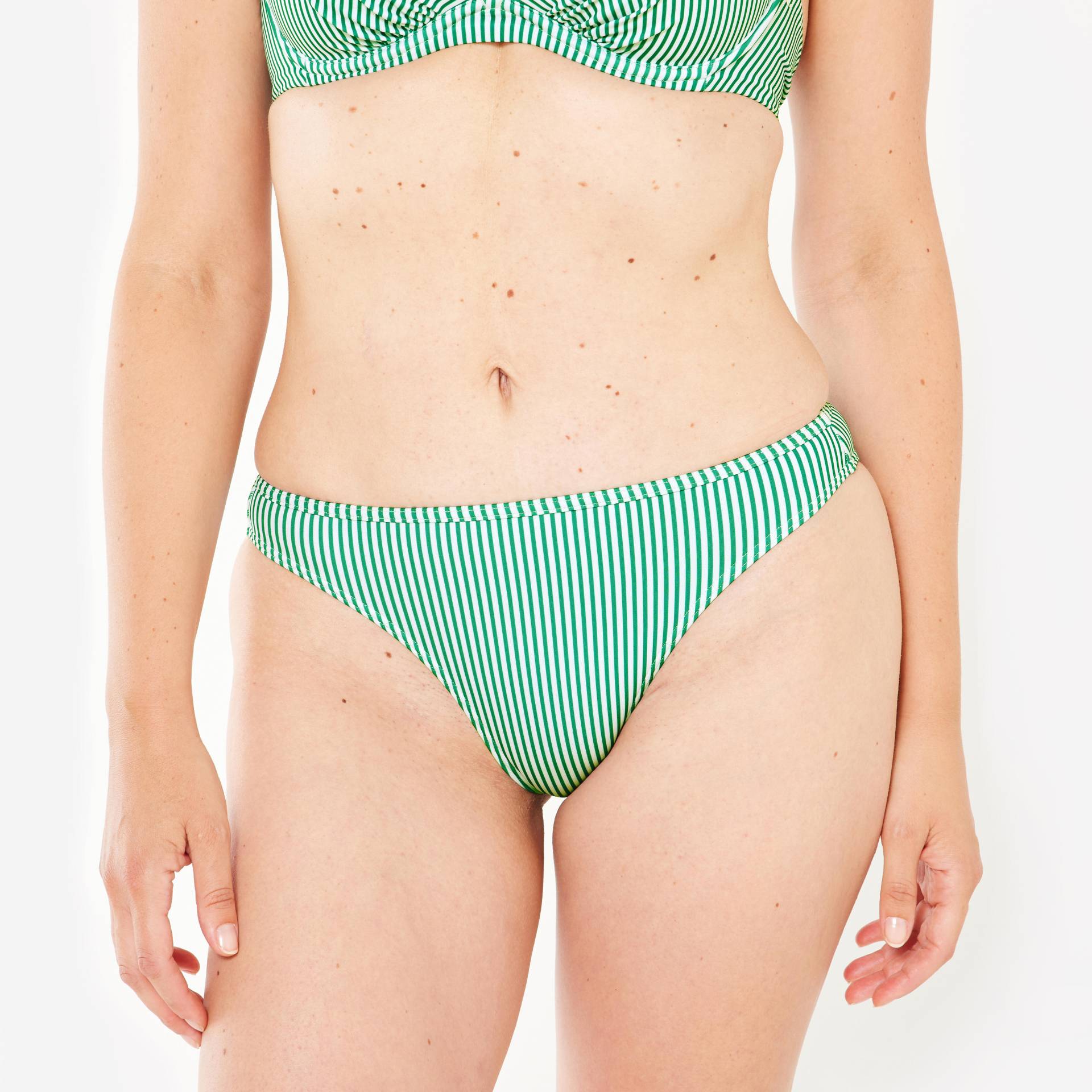 Bikini-Hose Damen gestreift Nina grün/weiß Bikini-Hose Damen gestreift Nina grün/weiß von OLAIAN