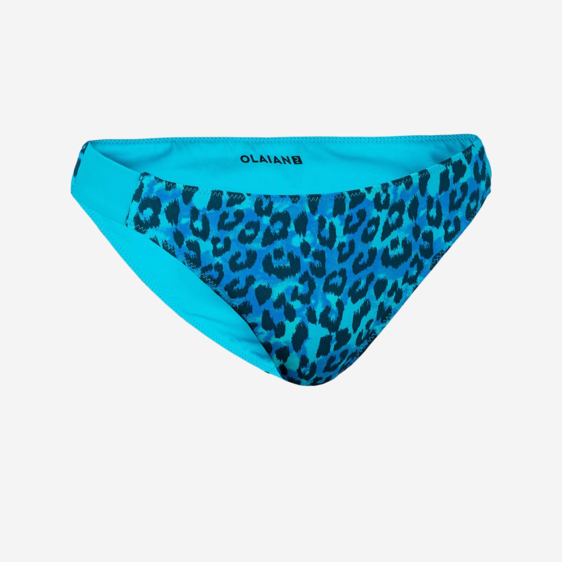 Bikini-Hose Mädchen wendbar - 500 Bella Leopard blau Bikini-Hose Mädchen wendbar - 500 Bella Leopard blau von OLAIAN