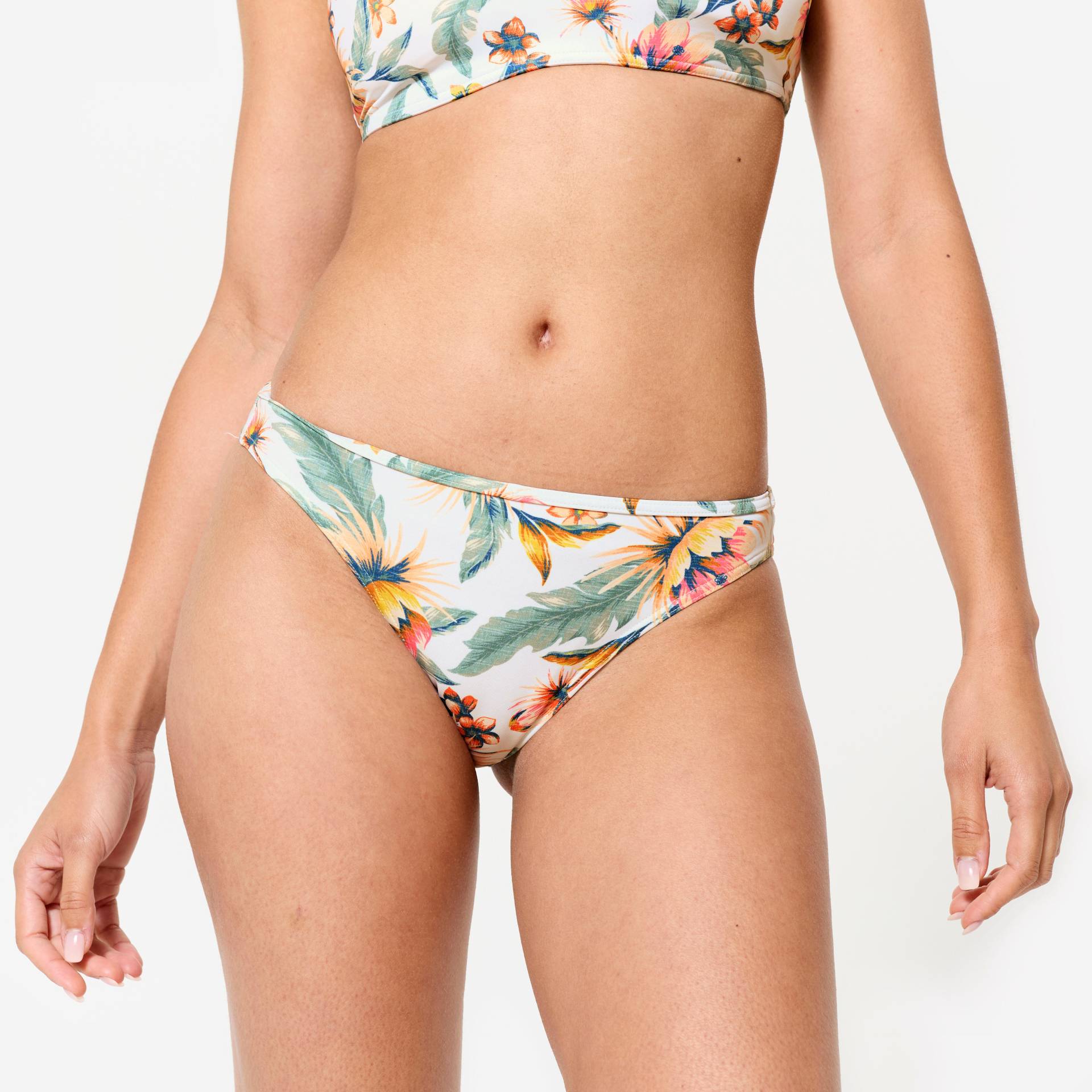 Bikini-Hose Surfen Damen Nina weiß Bikini-Hose Surfen Damen Nina weiß von OLAIAN