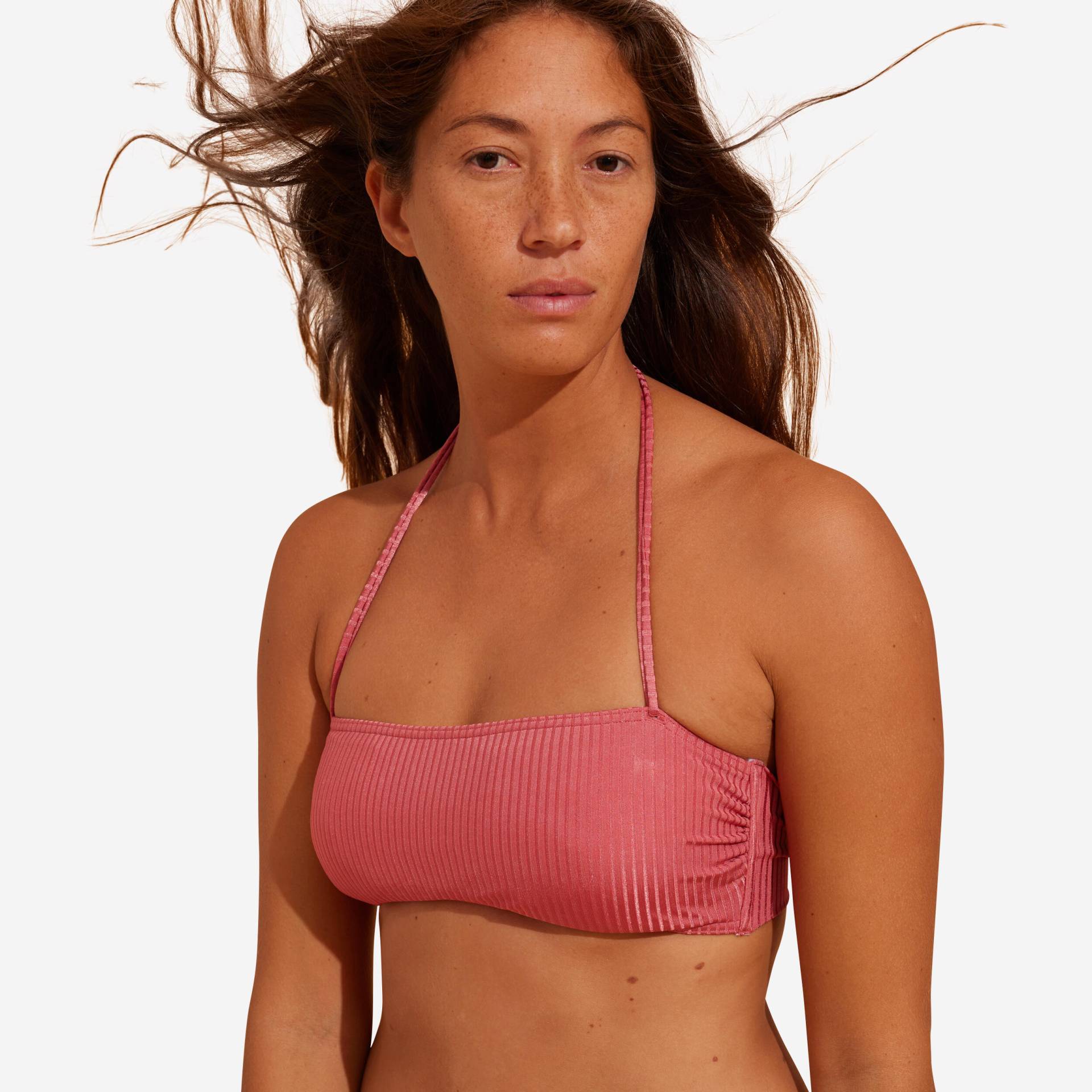 Bikini-Oberteil Bandeau Laura mit herausnehmbaren Formschalen rosa von OLAIAN