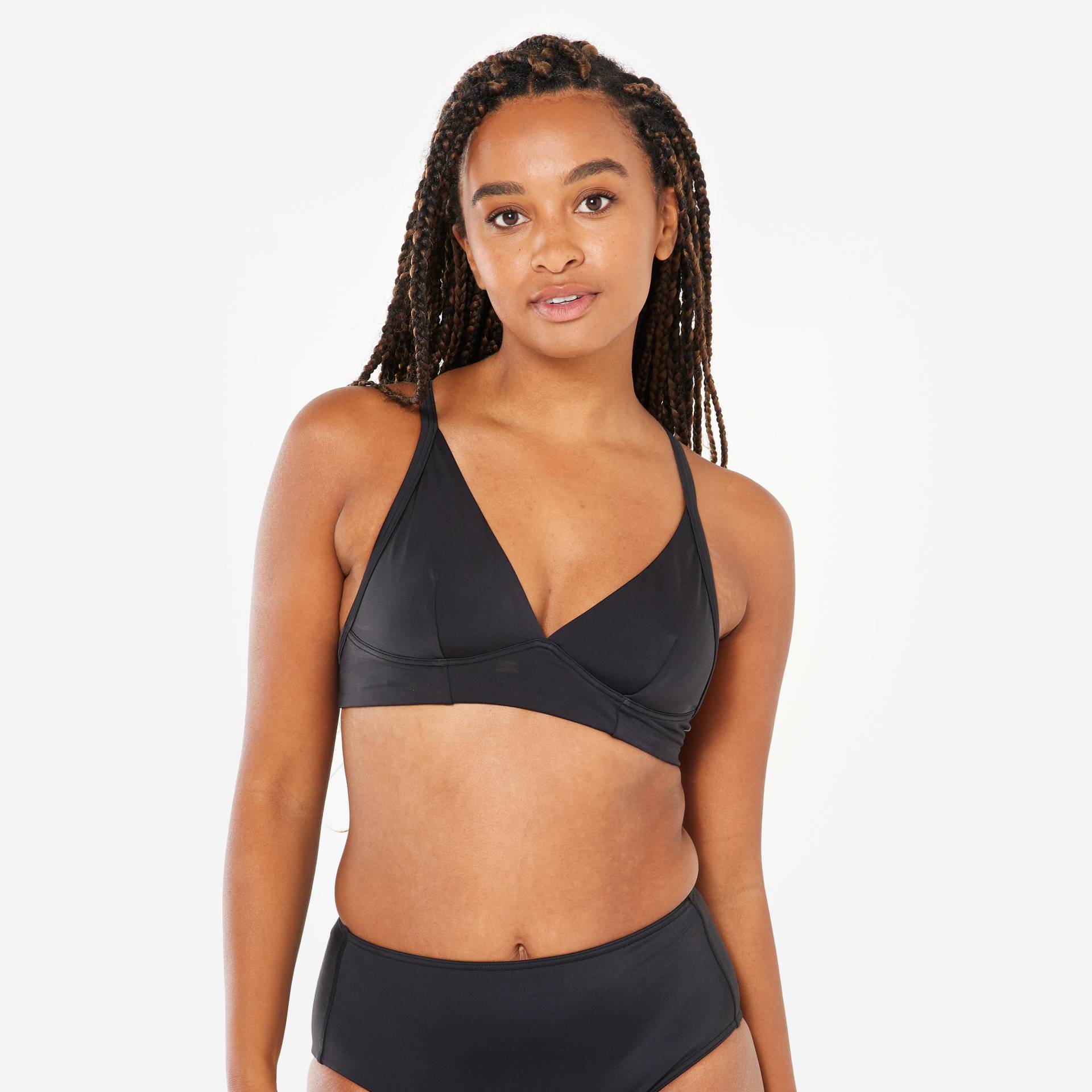 Bikini-Oberteil Bustier Damen Bea im Rücken doppelt verstellbar schwarz Bikini-Oberteil Bustier Damen Bea im Rücken doppelt verstellbar schwarz von OLAIAN