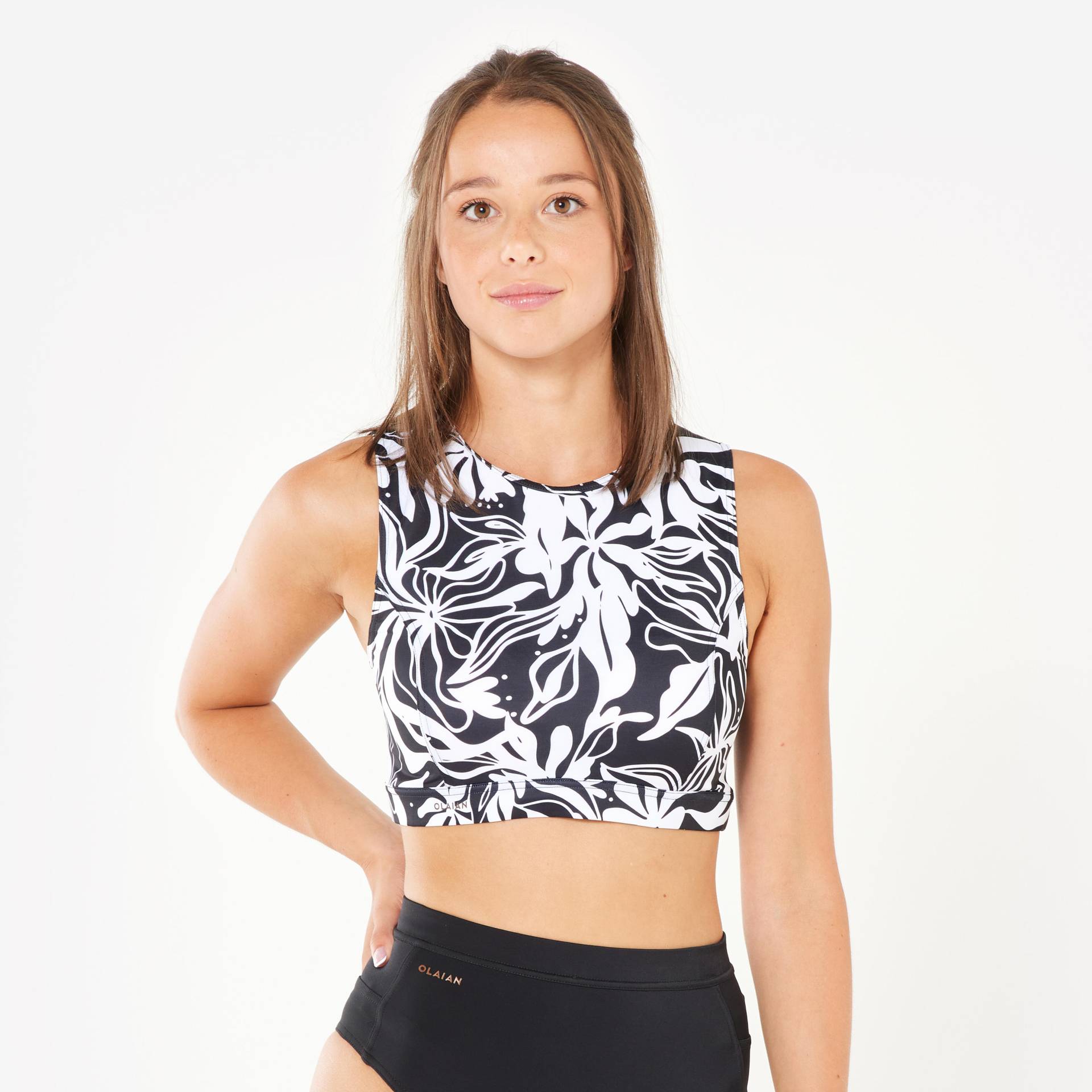 Bikini-Oberteil Damen Bustier Carla schwarz/weiß Bikini-Oberteil Damen Bustier Carla schwarz/weiß von OLAIAN