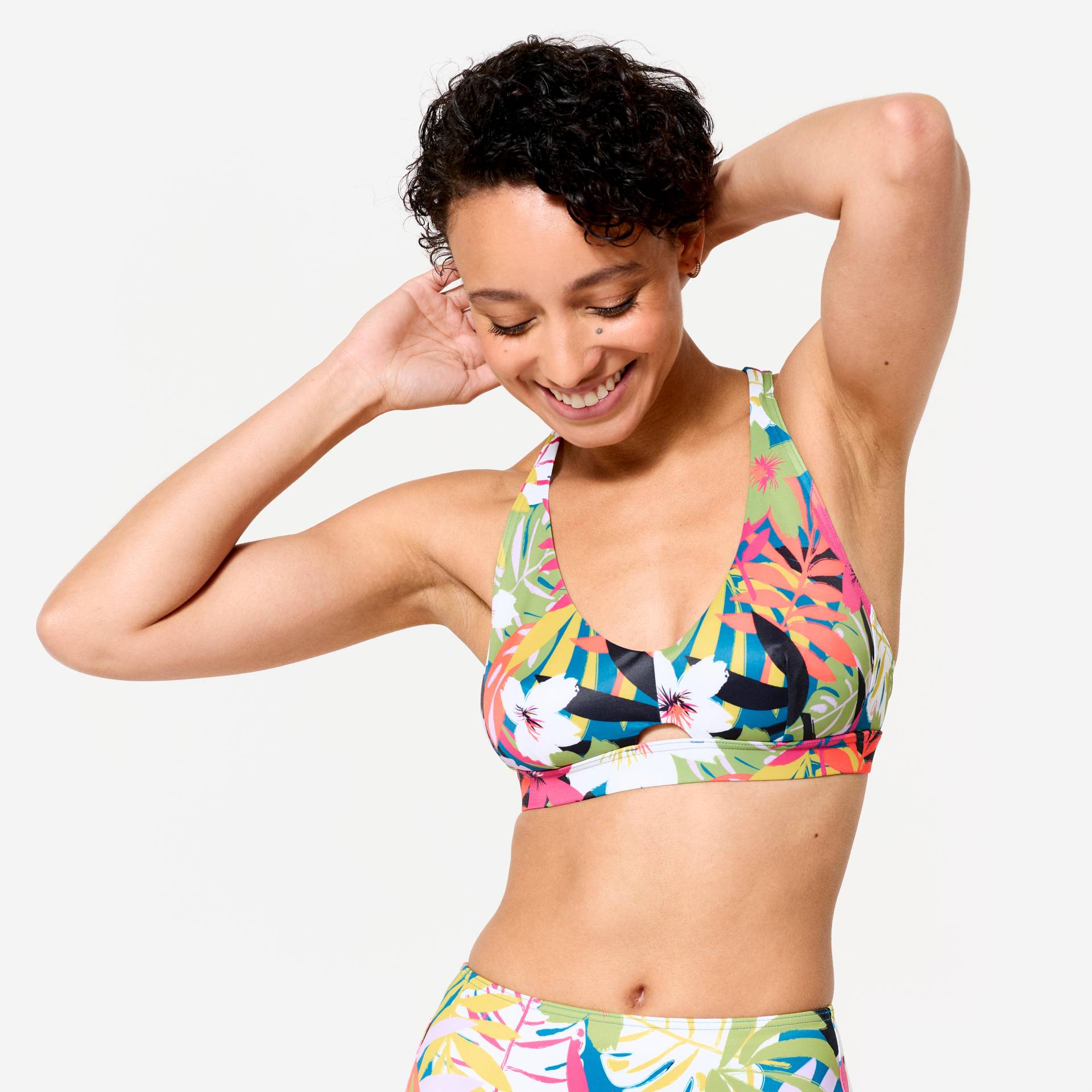 Bikini-Oberteil Damen Bustier geblümt Agatha mehrfarbig Bikini-Oberteil Damen Bustier geblümt Agatha mehrfarbig von OLAIAN