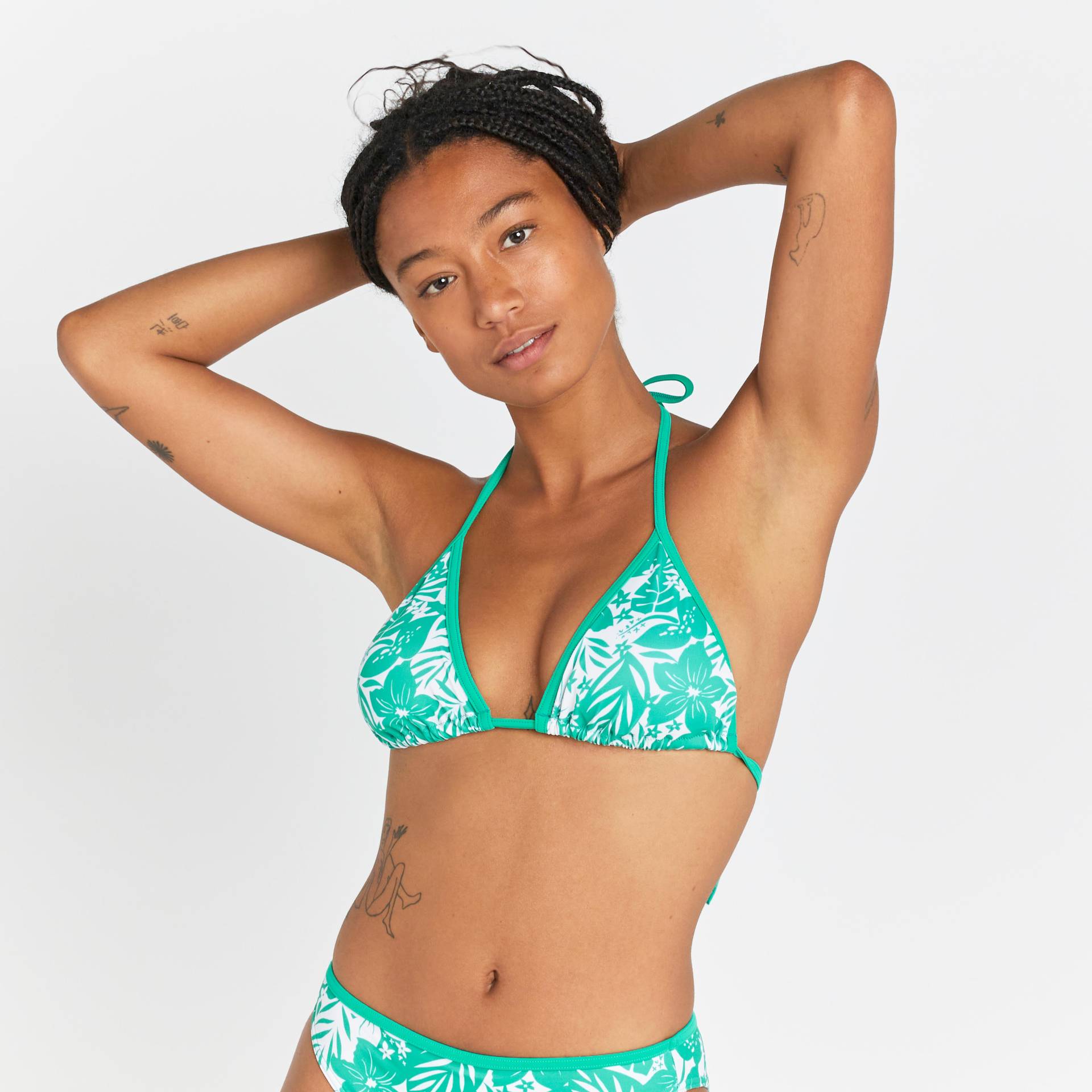 Bikini-Oberteil Damen Triangel - Mae Borneo grün Bikini-Oberteil Damen Triangel - Mae Borneo grün von OLAIAN
