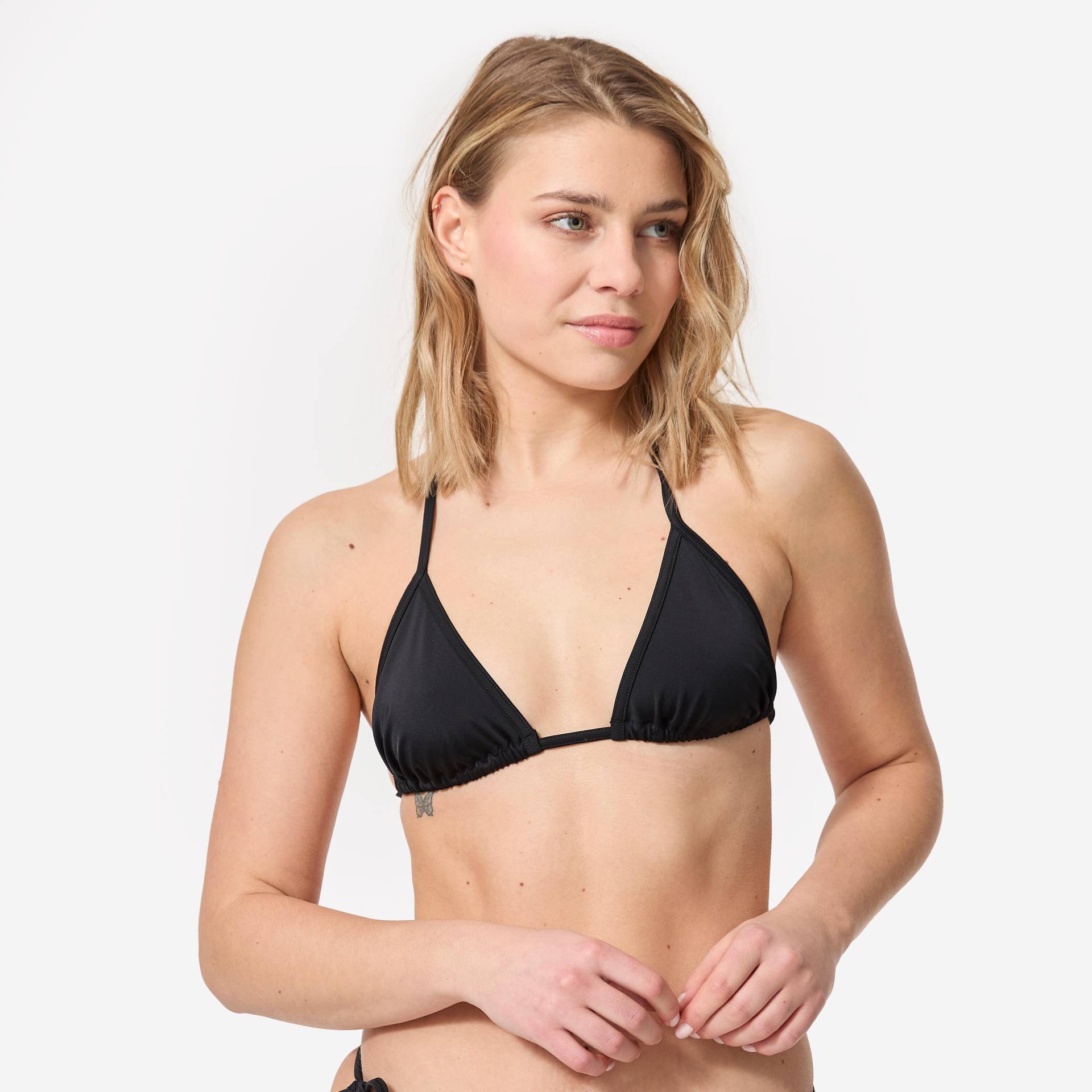 Bikini-Oberteil Damen Triangel Mae verschiebbar schwarz Bikini-Oberteil Damen Triangel Mae verschiebbar schwarz von OLAIAN