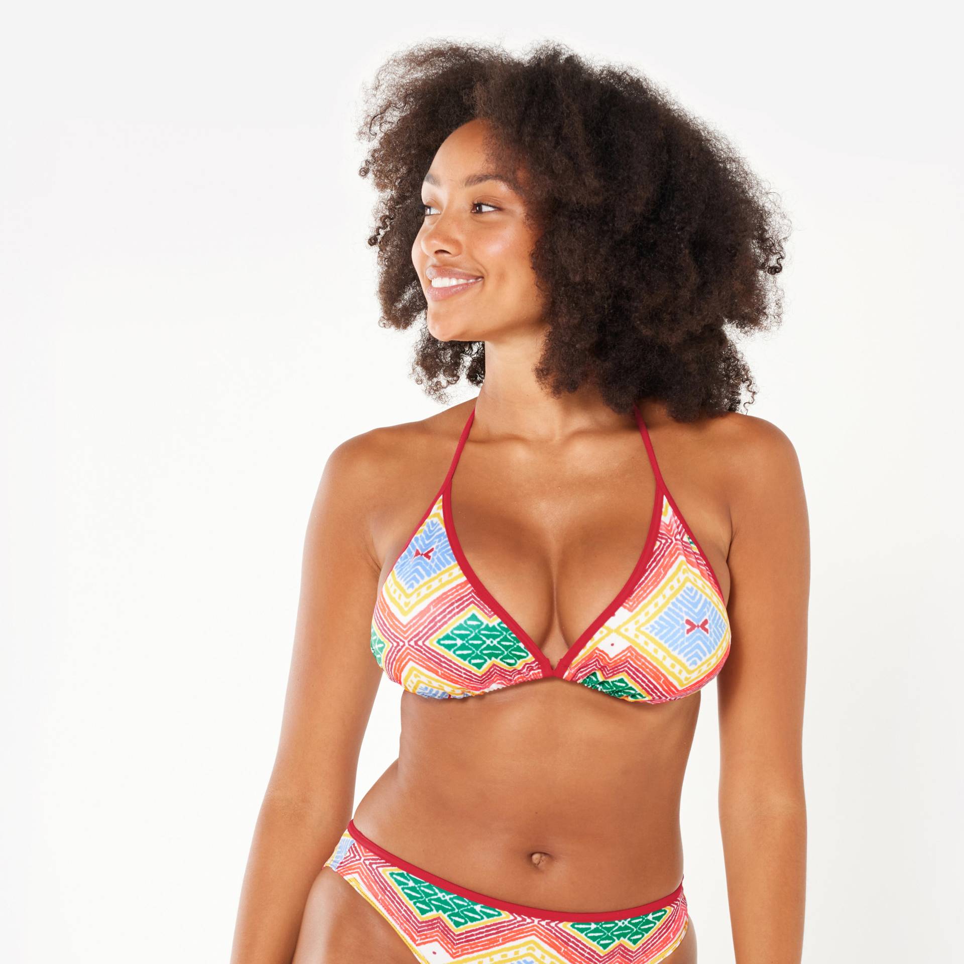 Bikini-Oberteil Damen Triangel Surfen Mae Sangria rot Bikini-Oberteil Damen Triangel Surfen Mae Sangria rot von OLAIAN