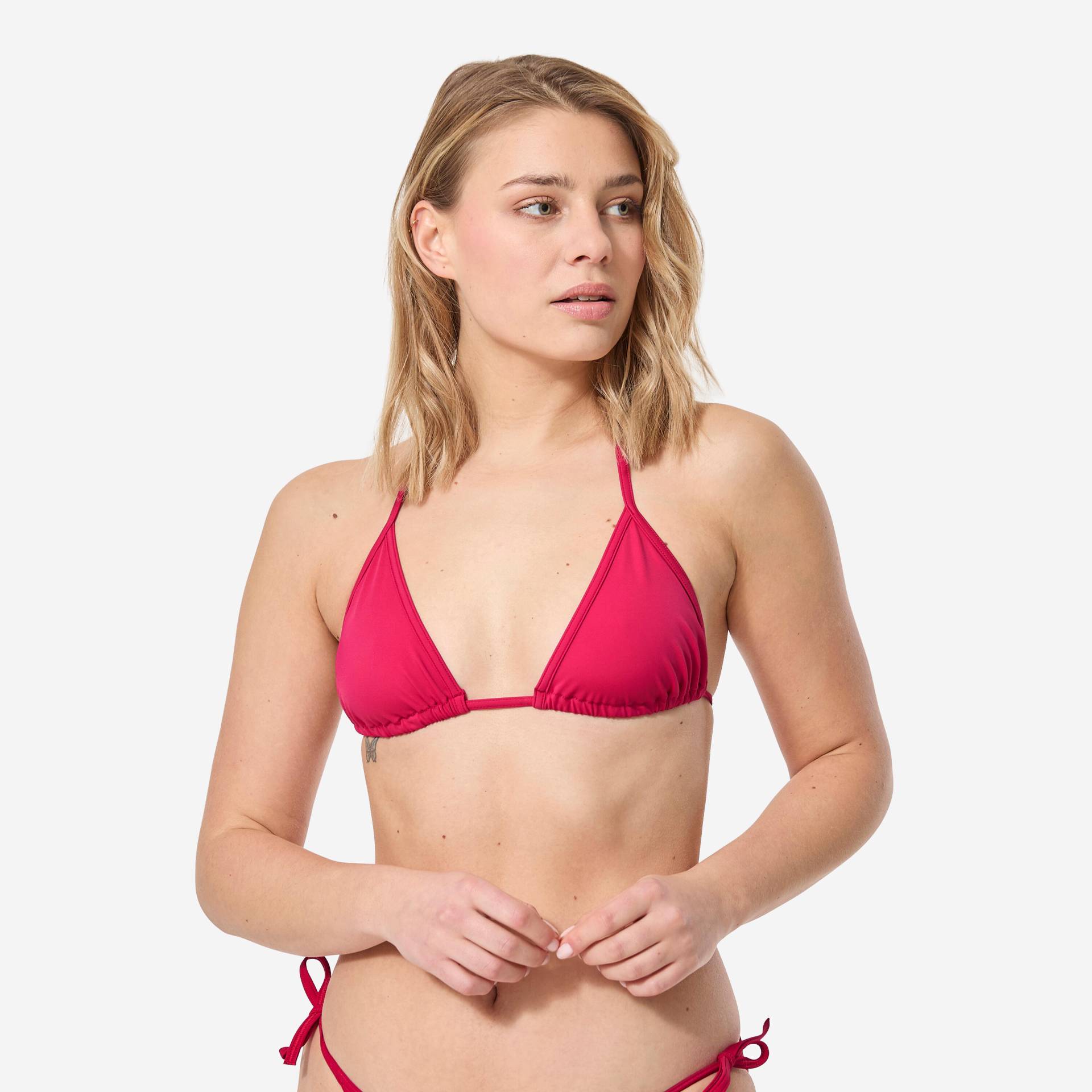 Bikini-Oberteil Damen Triangel verschiebbar Mae rot von OLAIAN