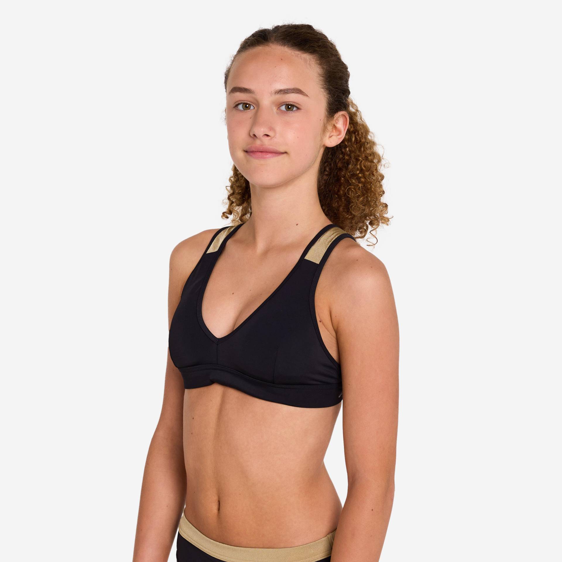 Bikini-Oberteil Mädchen 900 Lily schwarz/gold Bikini-Oberteil Mädchen 900 Lily schwarz/gold von OLAIAN
