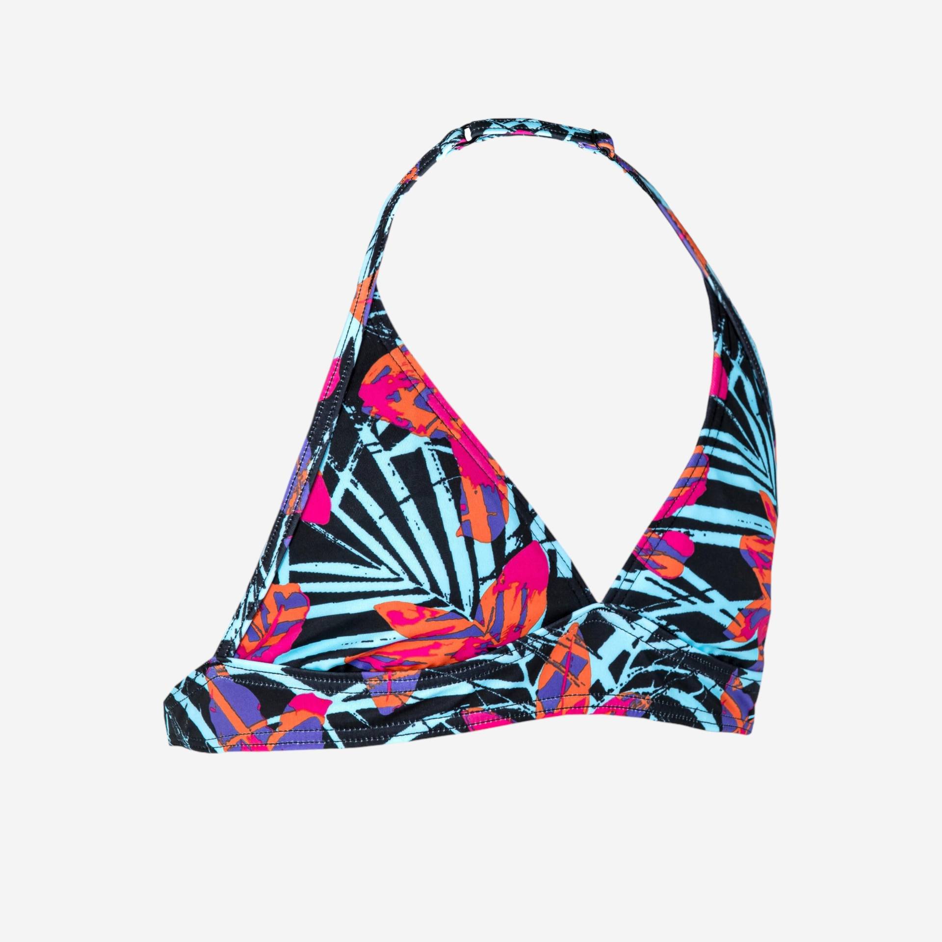 Bikini-Oberteil Mädchen Neckholder 100 Tami Tropical Party rosa von OLAIAN