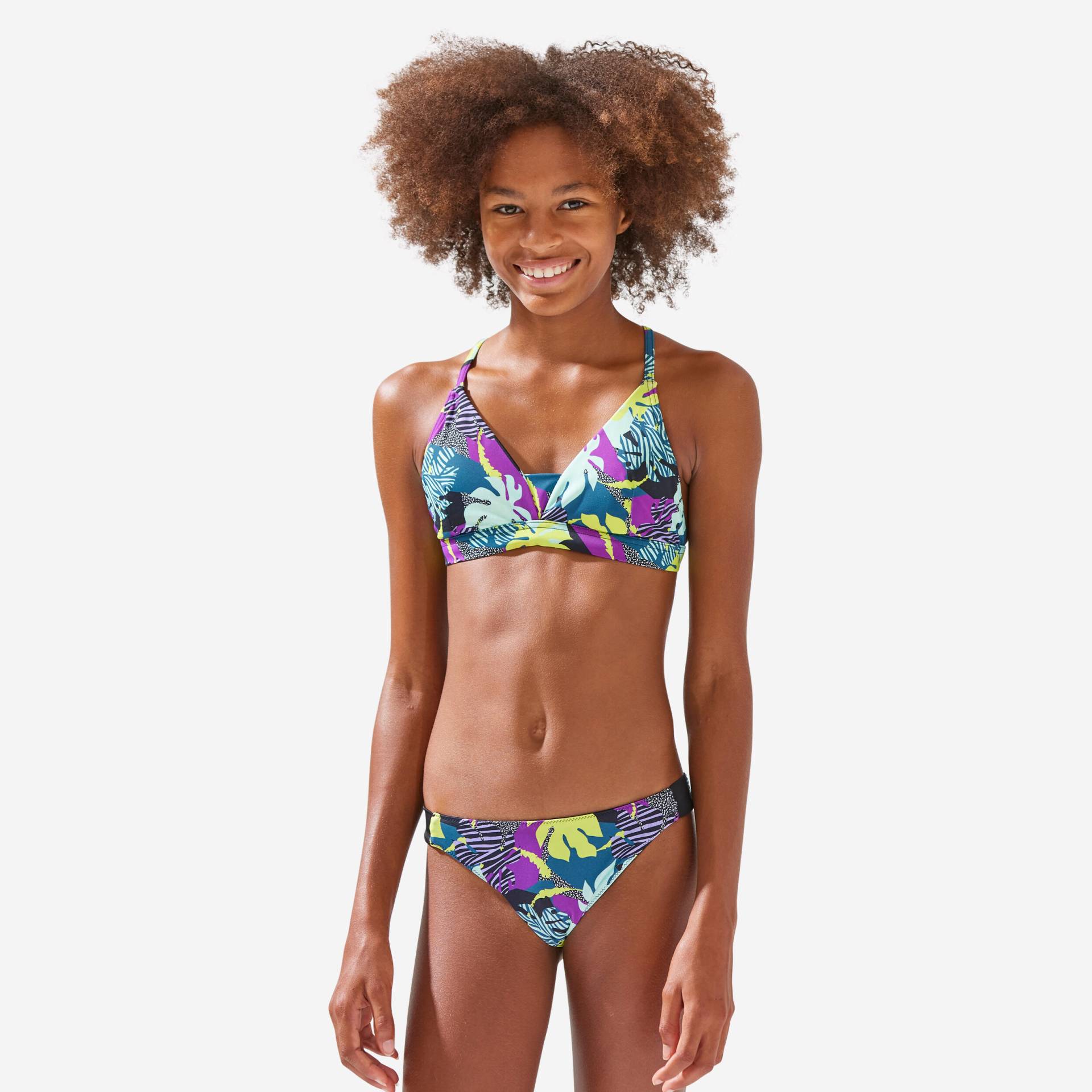 Bikini-Oberteil Mädchen Triangel Lizy 500 schwarz Bikini-Oberteil Mädchen Triangel Lizy 500 schwarz von OLAIAN