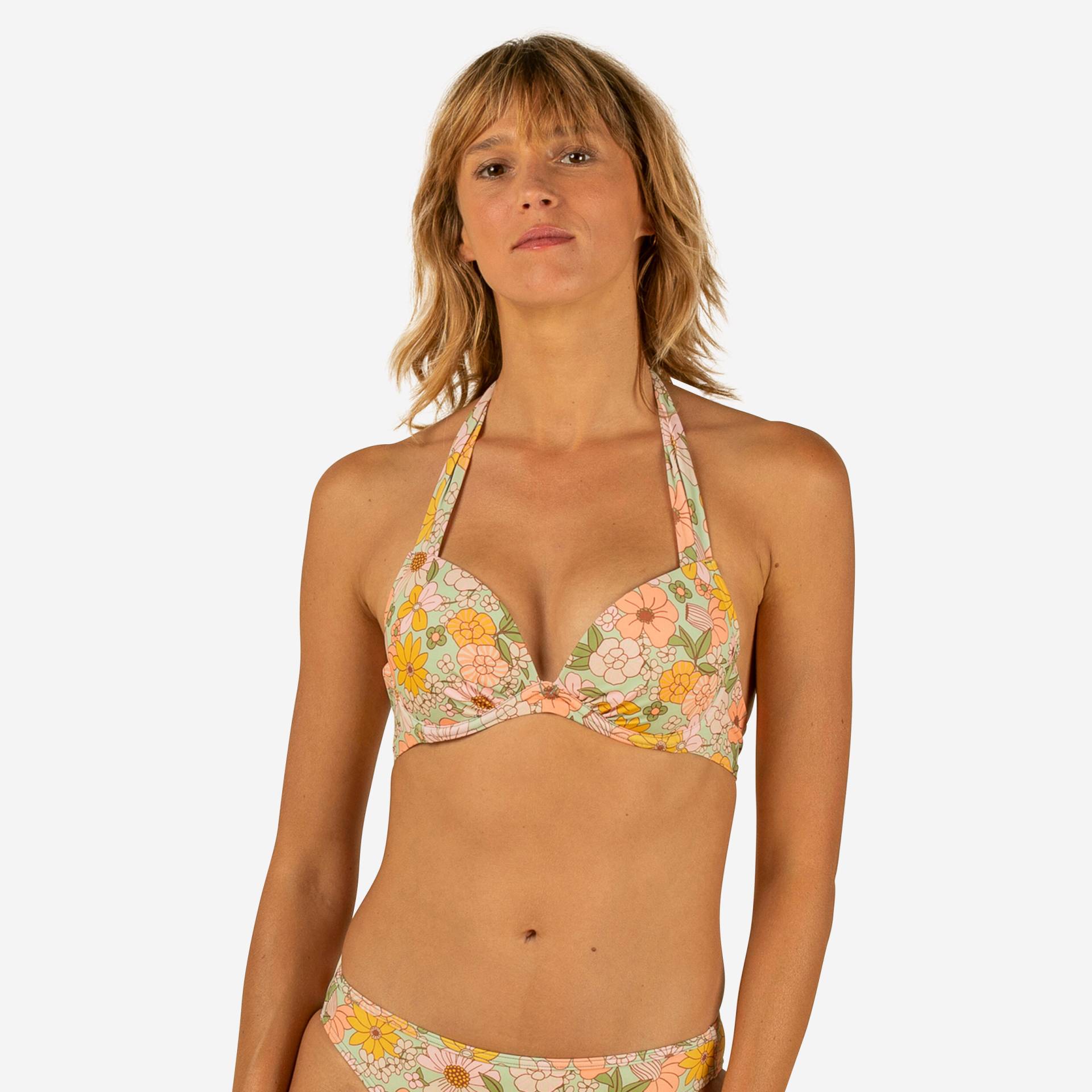 Bikini-Oberteil Push-up Elena angenähte Formschalen Vintage von OLAIAN