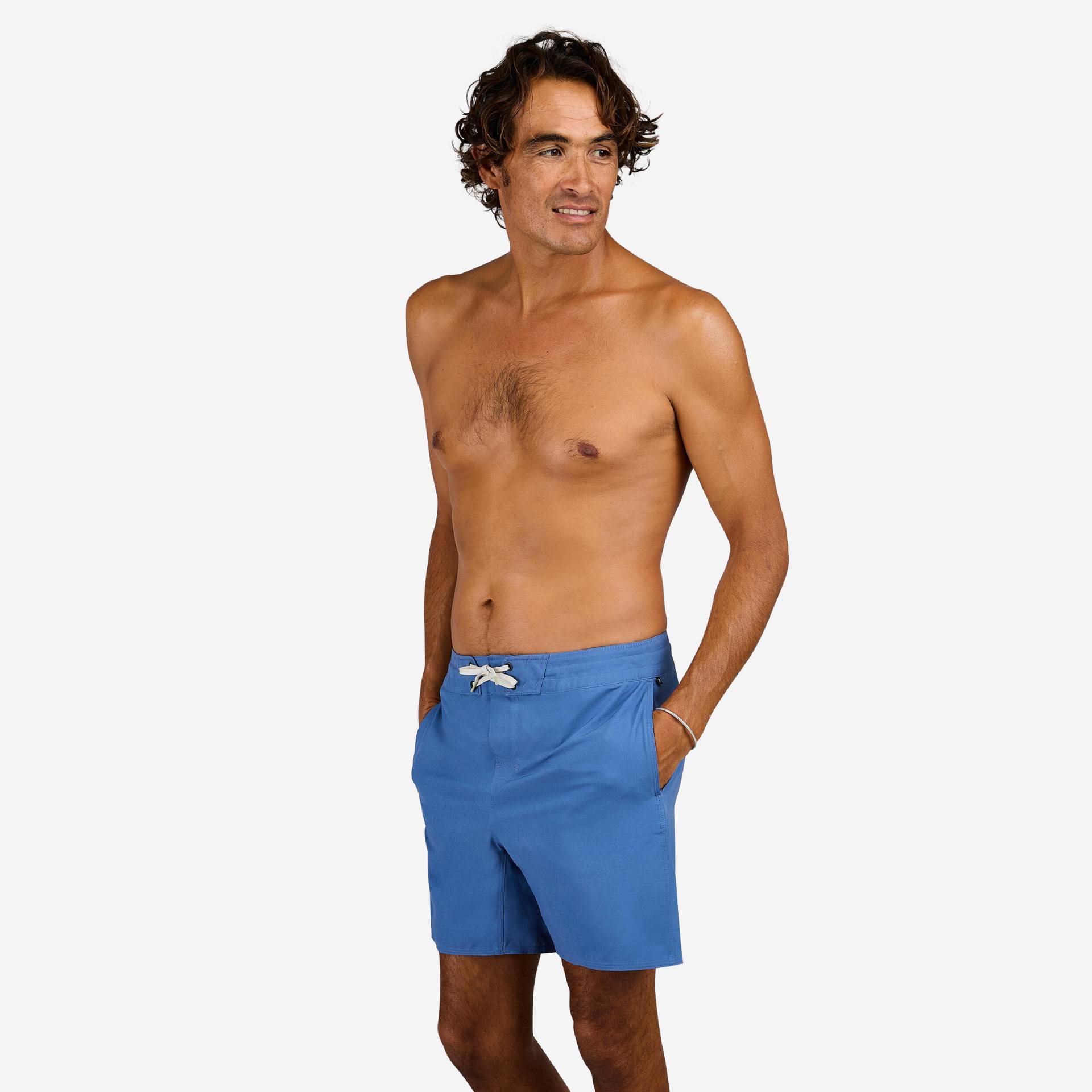 Boardshorts 17" Surfen - 500 Good blau von OLAIAN