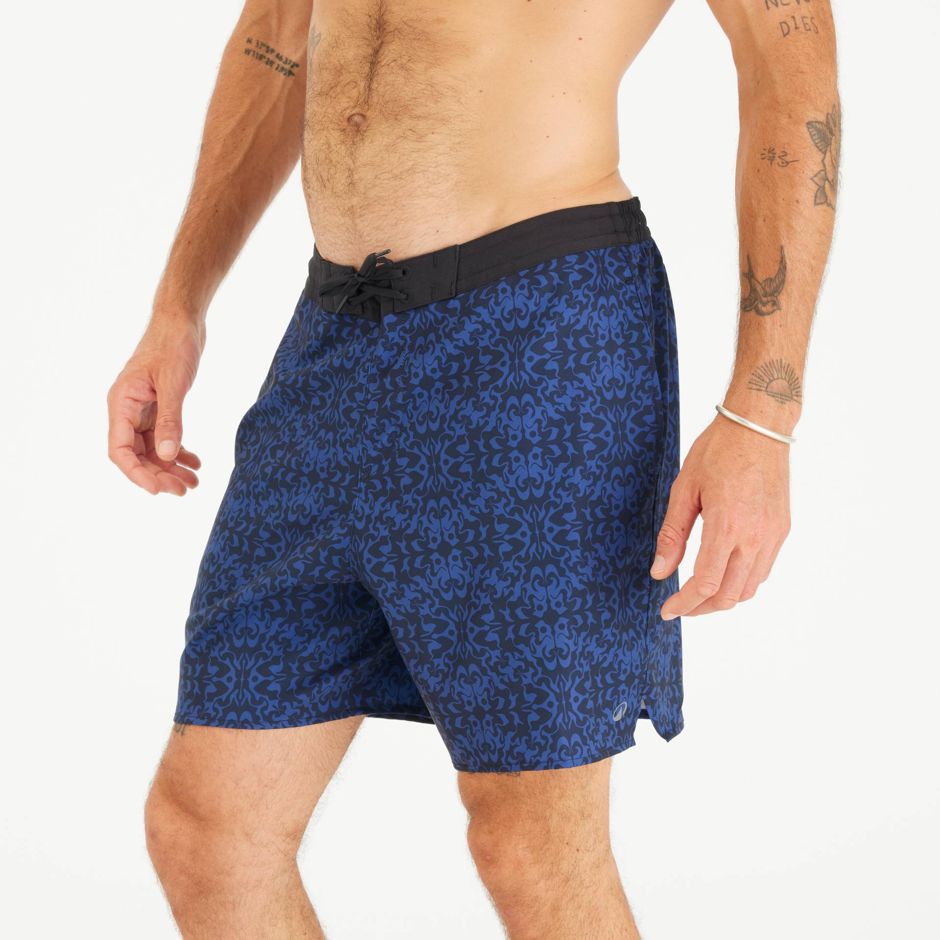 Boardshorts Herren lang 100 Stardarknight 18" dunkelblau Boardshorts Herren lang 100 Stardarknight 18" dunkelblau von OLAIAN