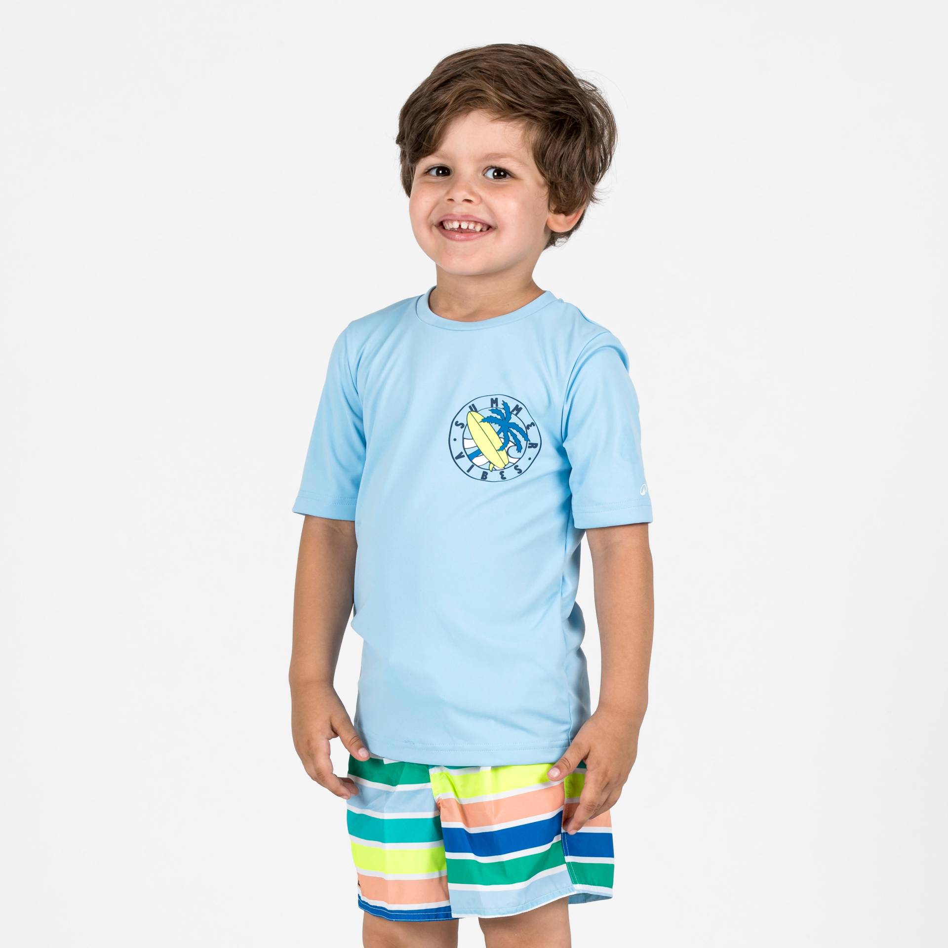 Boardshorts Jungen 100 Stripy mehrfarbig gestreift Boardshorts Jungen 100 Stripy mehrfarbig gestreift von OLAIAN