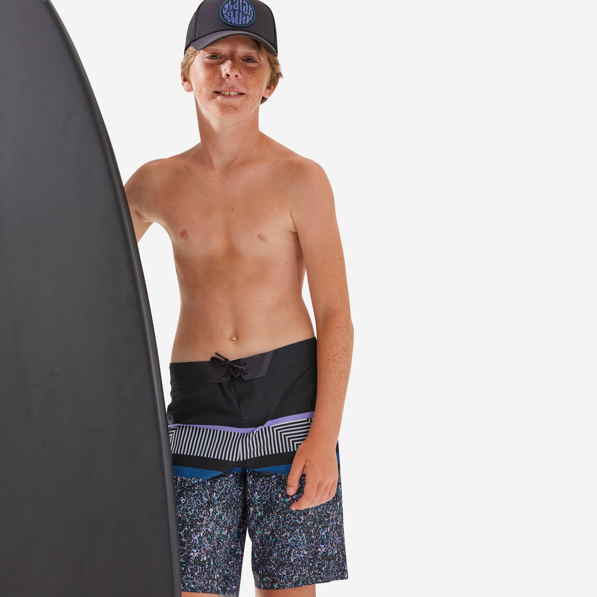 Boardshorts Jungen 900 schwarz Boardshorts Jungen 900 schwarz von OLAIAN