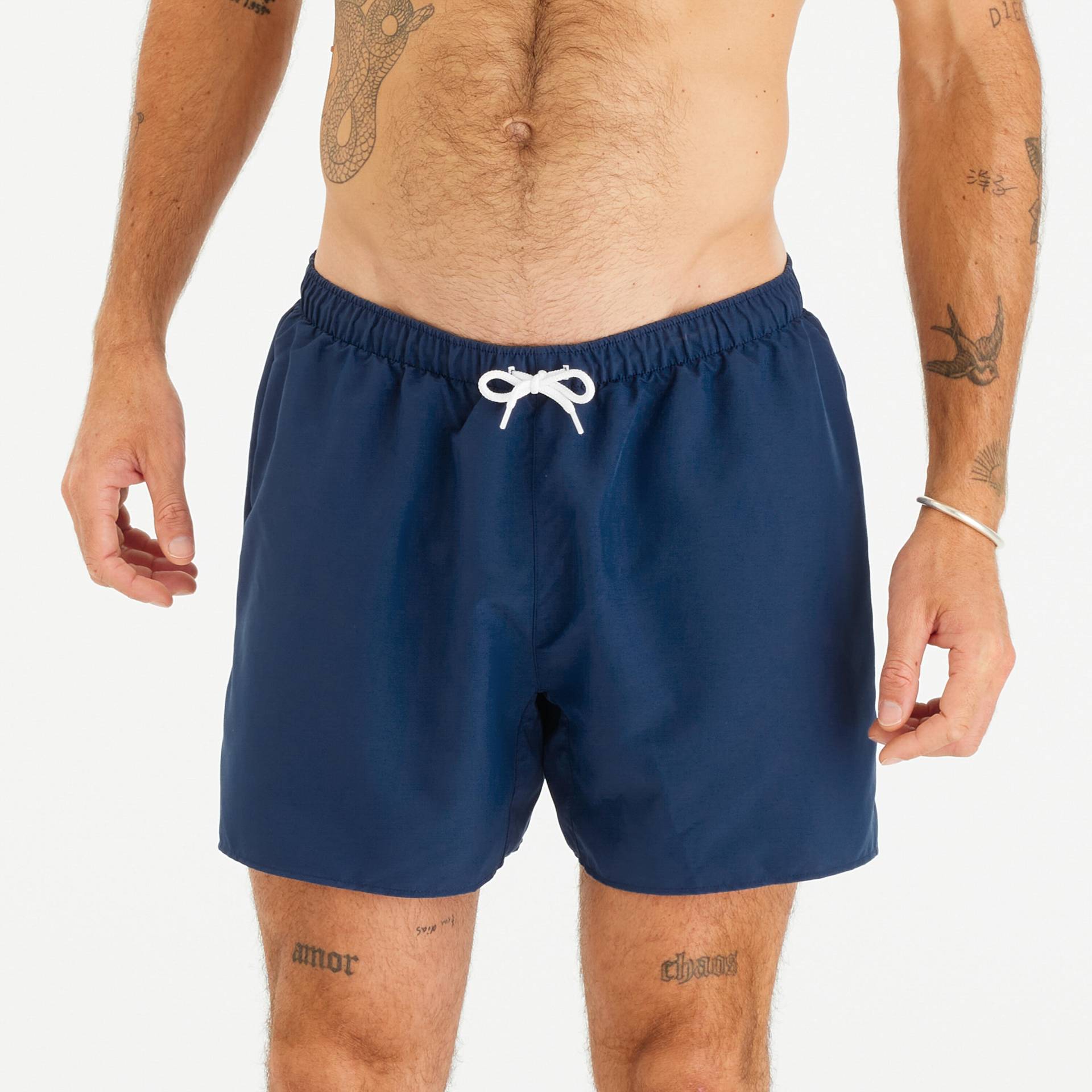 Boardshorts Surfen Herren kurz 100 Hendaia 15" dunkelblau Boardshorts Surfen Herren kurz 100 Hendaia 15" dunkelblau von OLAIAN