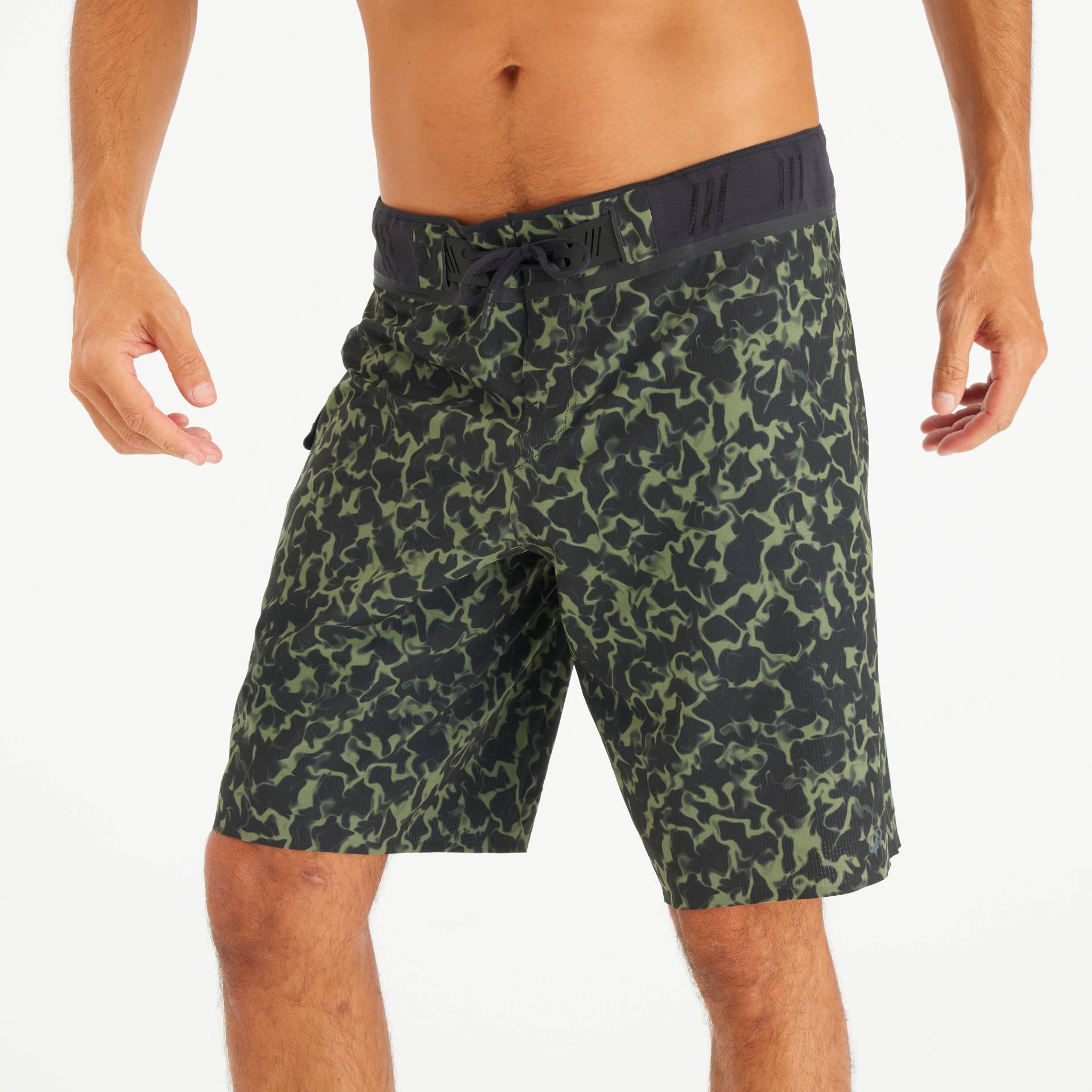 Boardshorts Surfen Herren lang 900 20" Morpho Army grün Boardshorts Surfen Herren lang 900 20" Morpho Army grün von OLAIAN