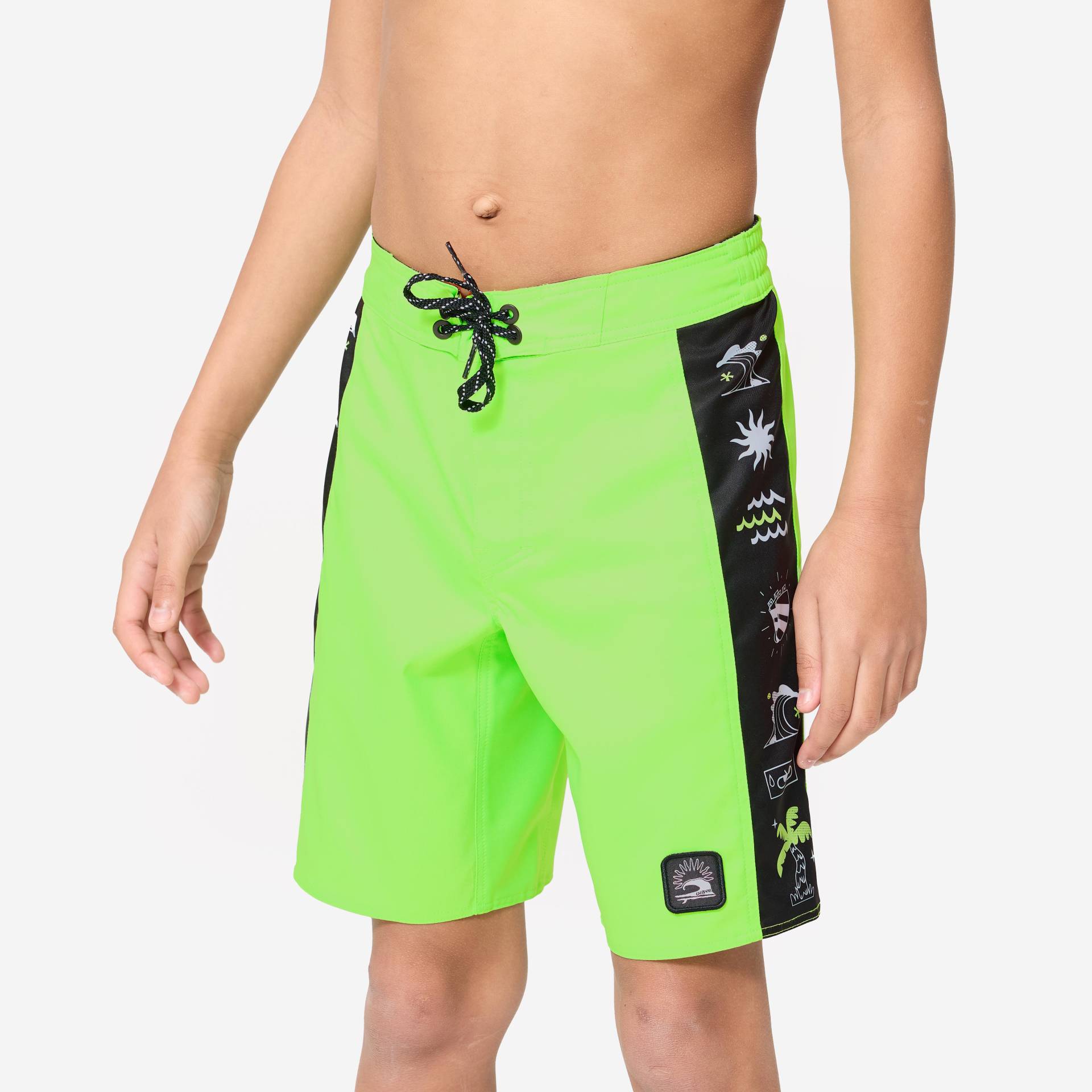 Boardshorts Surfen Jungen 900 Band grün Boardshorts Surfen Jungen 900 Band grün von OLAIAN