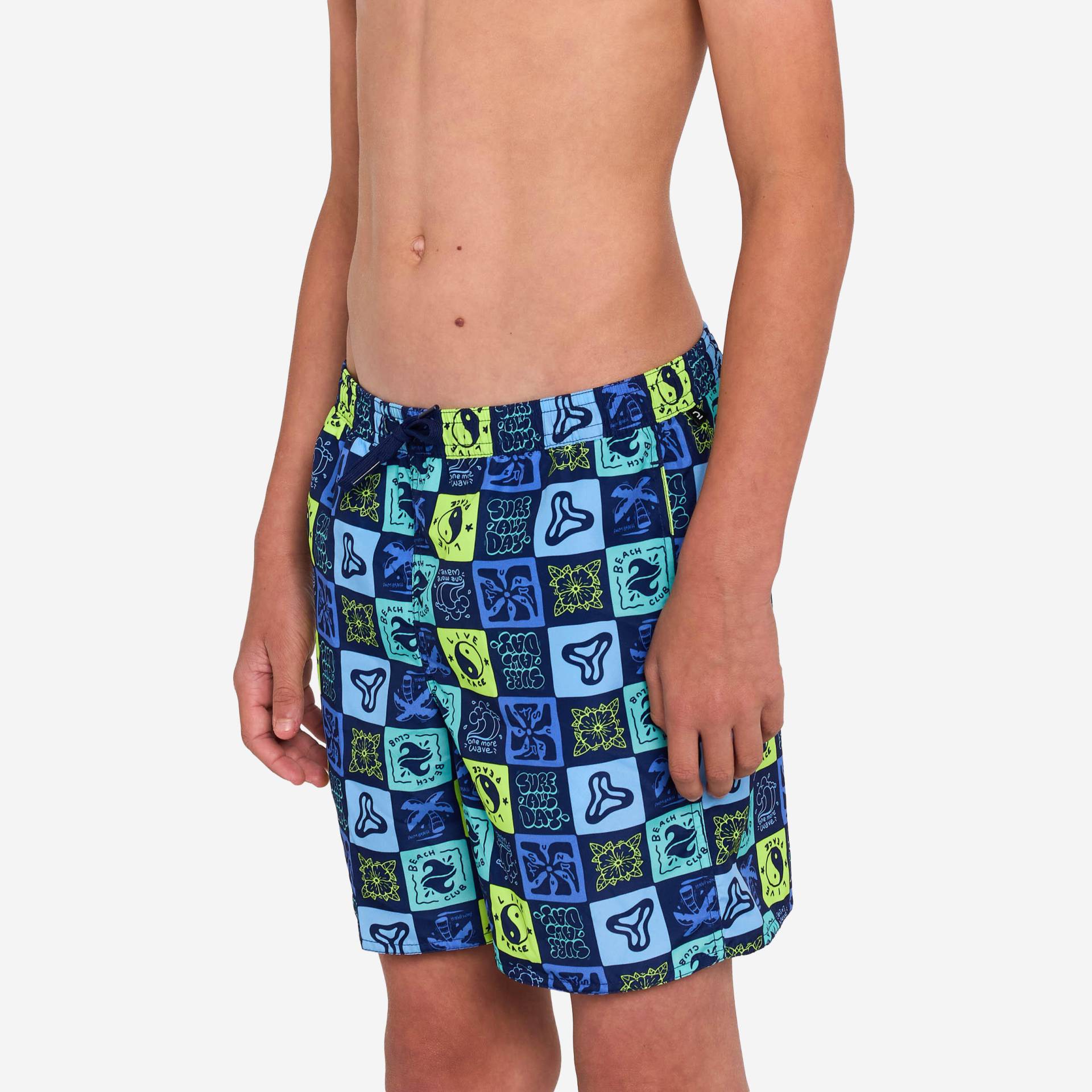 Boardshorts Surfen Jungen mit Taschen 100 Surfallday mehrfarbig Boardshorts Surfen Jungen mit Taschen 100 Surfallday mehrfarbig von OLAIAN
