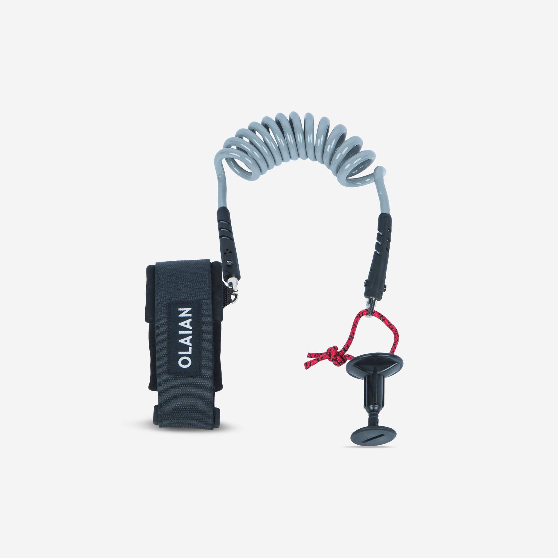 Bodyboard Leash inkl. Plug 2-in-1 Handgelenk Bizeps - 500 grau Bodyboard Leash inkl. Plug 2-in-1 Handgelenk Bizeps - 500 grau von OLAIAN